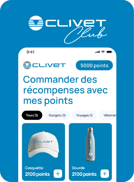 Mobile App Clivet PRO+
