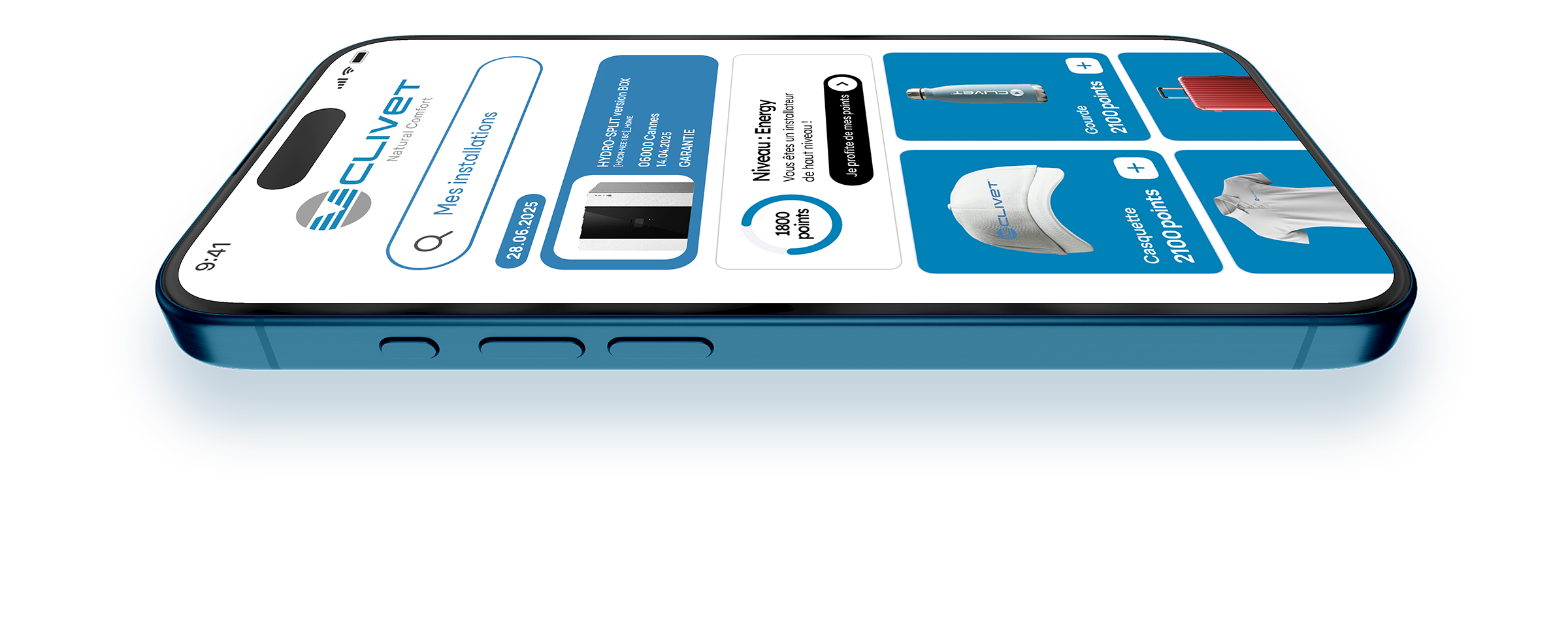 Mobile App Clivet PRO+